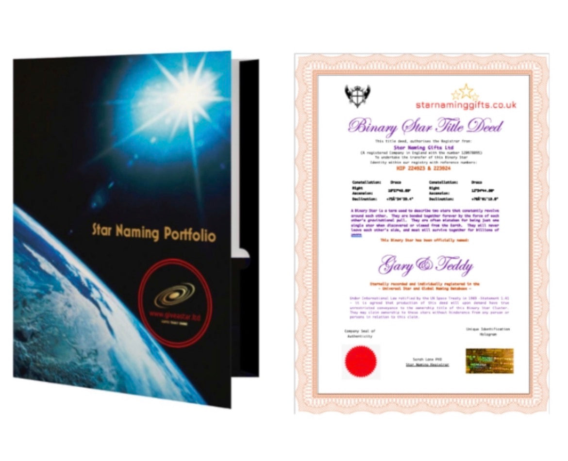 Name a Binary Star - Gift Package